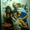 Mark as Wolverine, Mike M as Superman and Guinivere as Barbarella on Superhero theme night